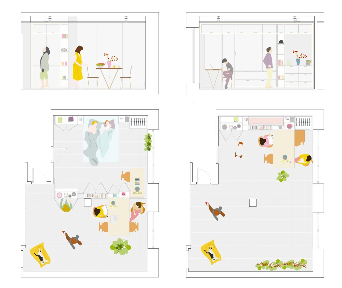 Architectural plan of the apartment