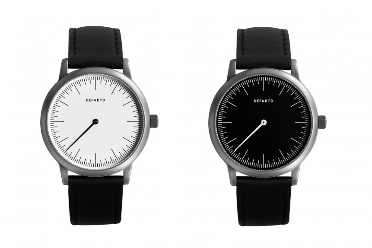 The Defakto Detail one hand watch is simple, elegant, and understated