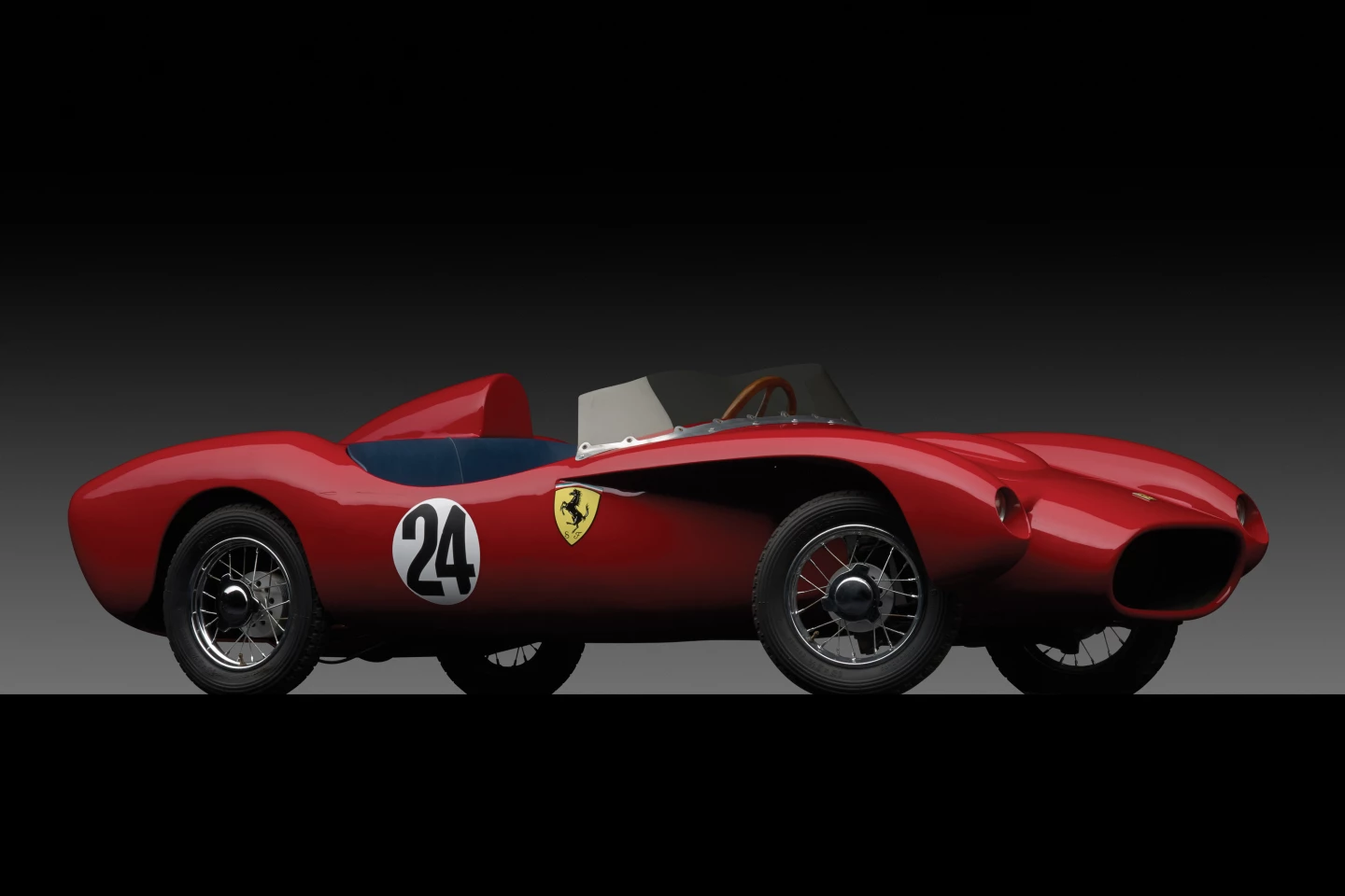In November 2013, RM Auctions (now RM-Sotheby’s) sold what was then the world’s most expensive children’s car at its annual December sale in New York. Produced by Modena Ferrarina Italia, the ½ scale Ferrari 250 Testa Rossa replica sold for $126,500. The electric-powered Testa Rossa replica has a handmade steel bodywork and was distributed in-period by the American Ferrari distributor, Luigi Chinetti Motors. It is believed that twenty-five Testa Rossa replicas were built, with fewer than five remaining worldwide. This car was previously owned by renowned Ferrari collector Kirk F. White, who had it restored to the same standards as his concours-winning full-sized Ferraris.