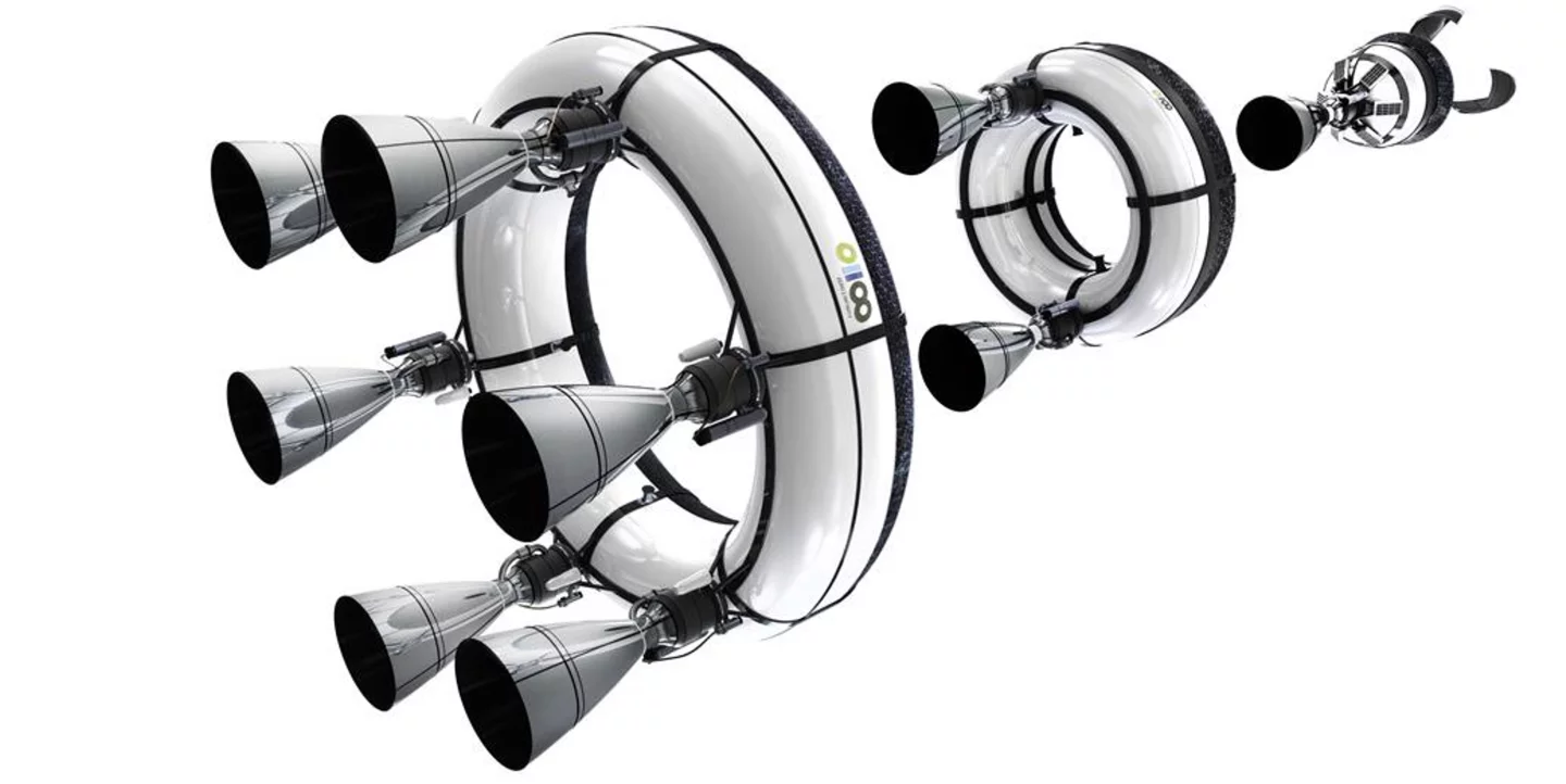 Rendering of the upper stages of bloostar