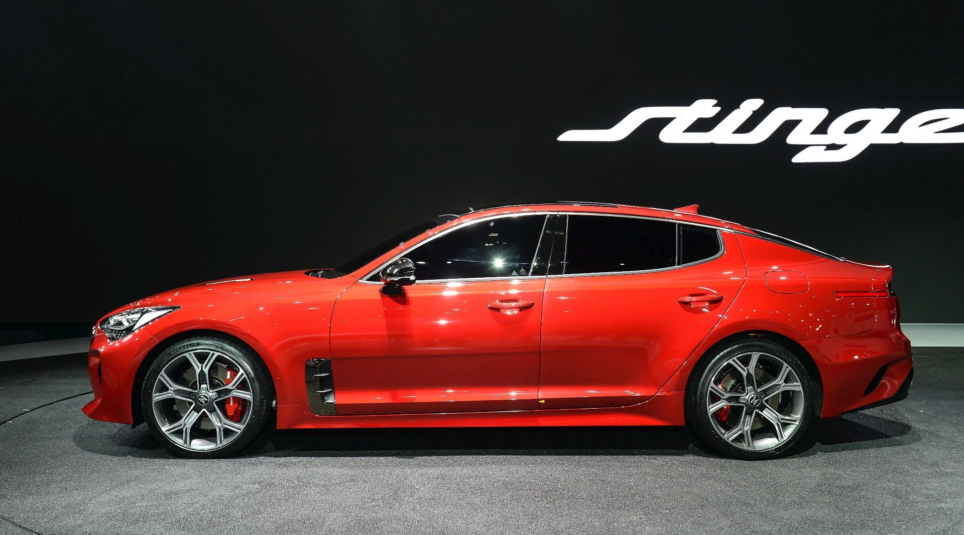 Kia will offer the Stinger with several engine options, including a range-topping 365-hp twin-turbo V6