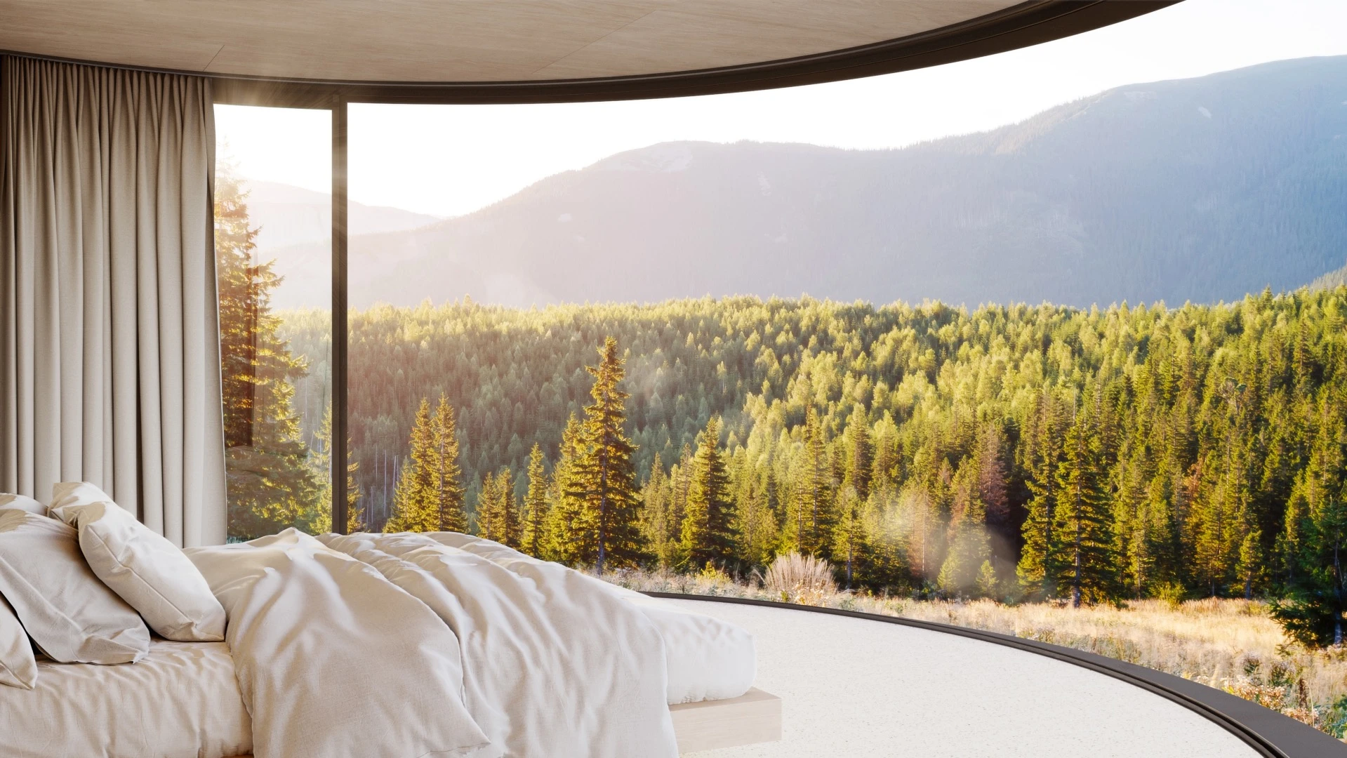The LumiPod gets power from a standard hookup