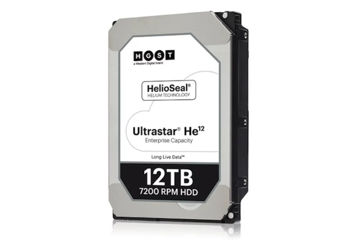 Western Digital has unveiled its new helium-based hard drive, with 12 TB capacity