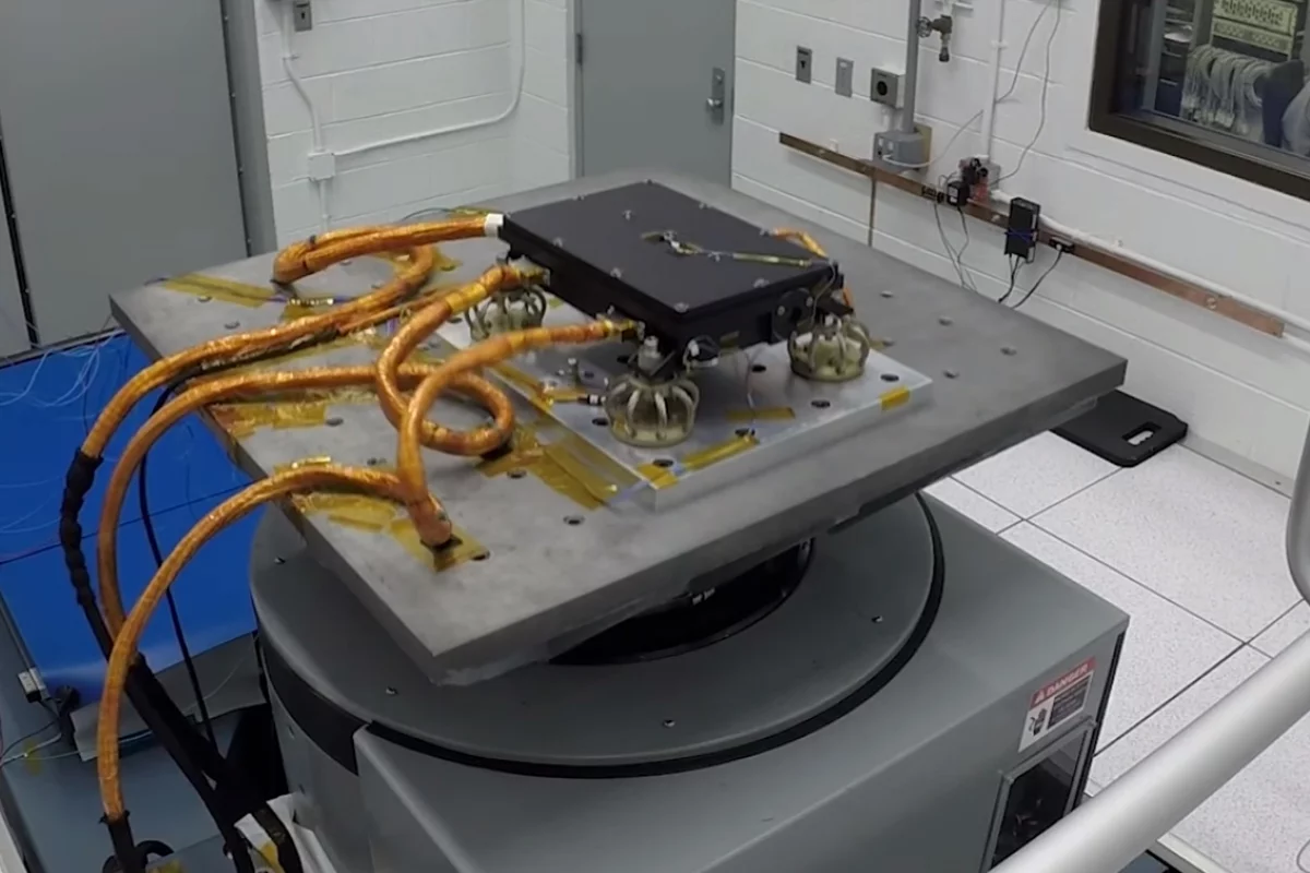 MEDLI2 undergoing vibration testing