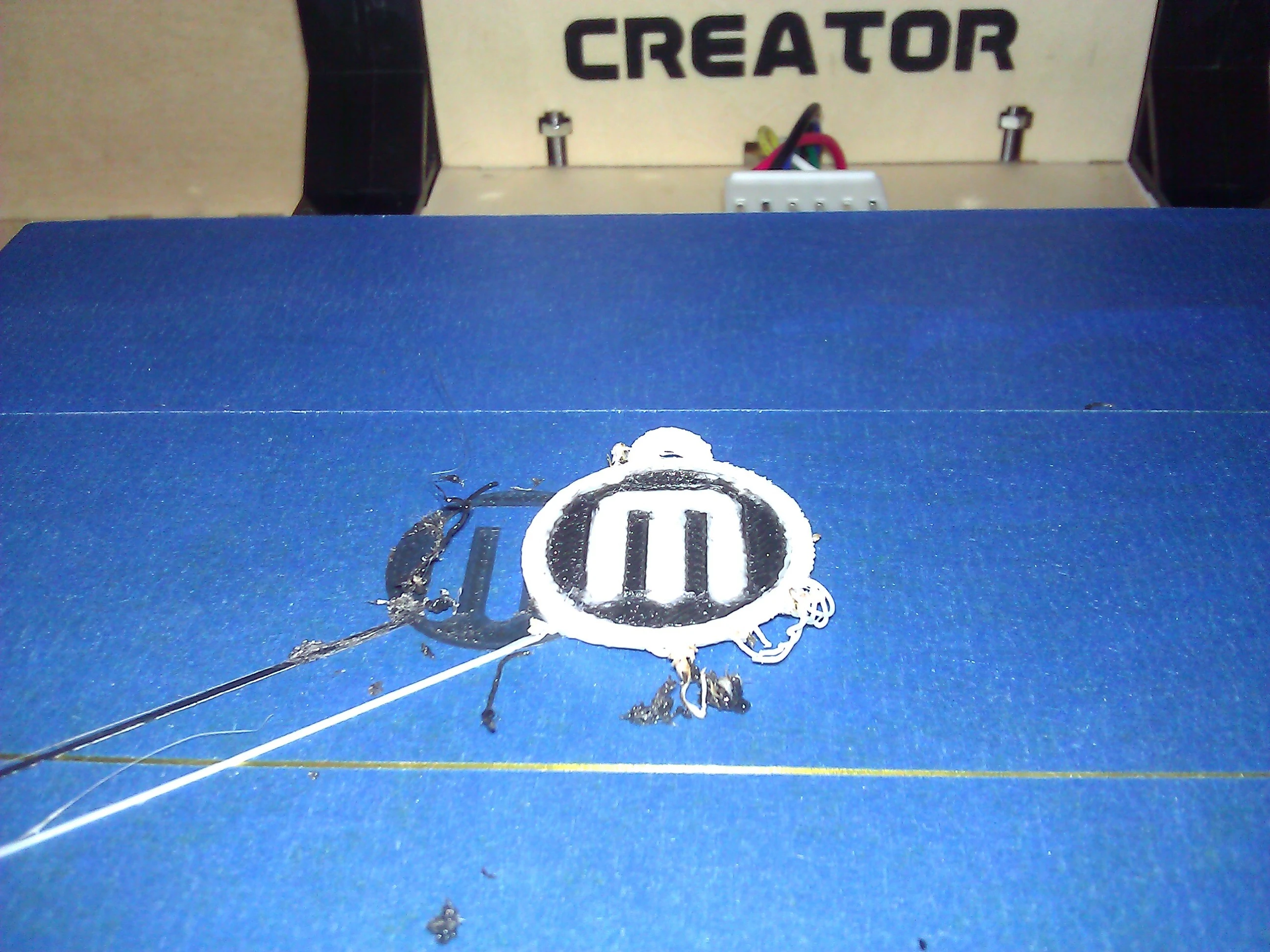 With dual extruders you can print in a combination of the two colors you have loaded. A variety of plastic colors are available (Photo: Gizmag)