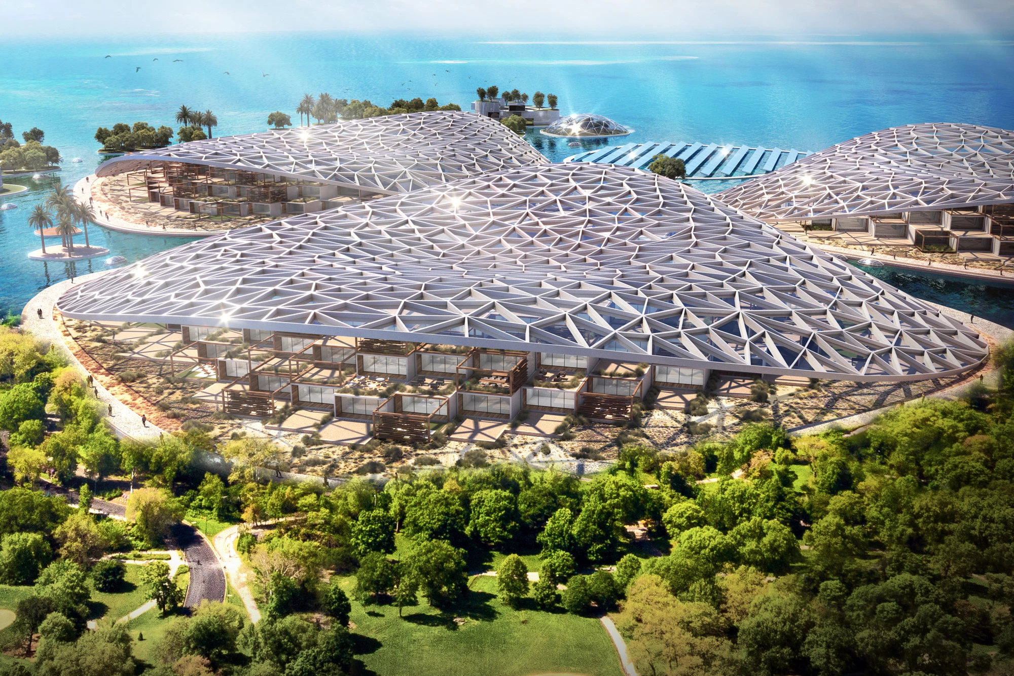 An external view of Dubai Reefs facilities
