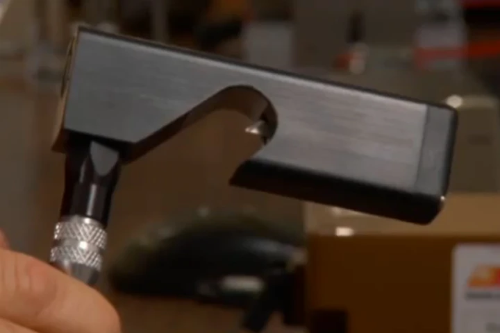 The RAPS features a razor blade to pierce the insulated wire