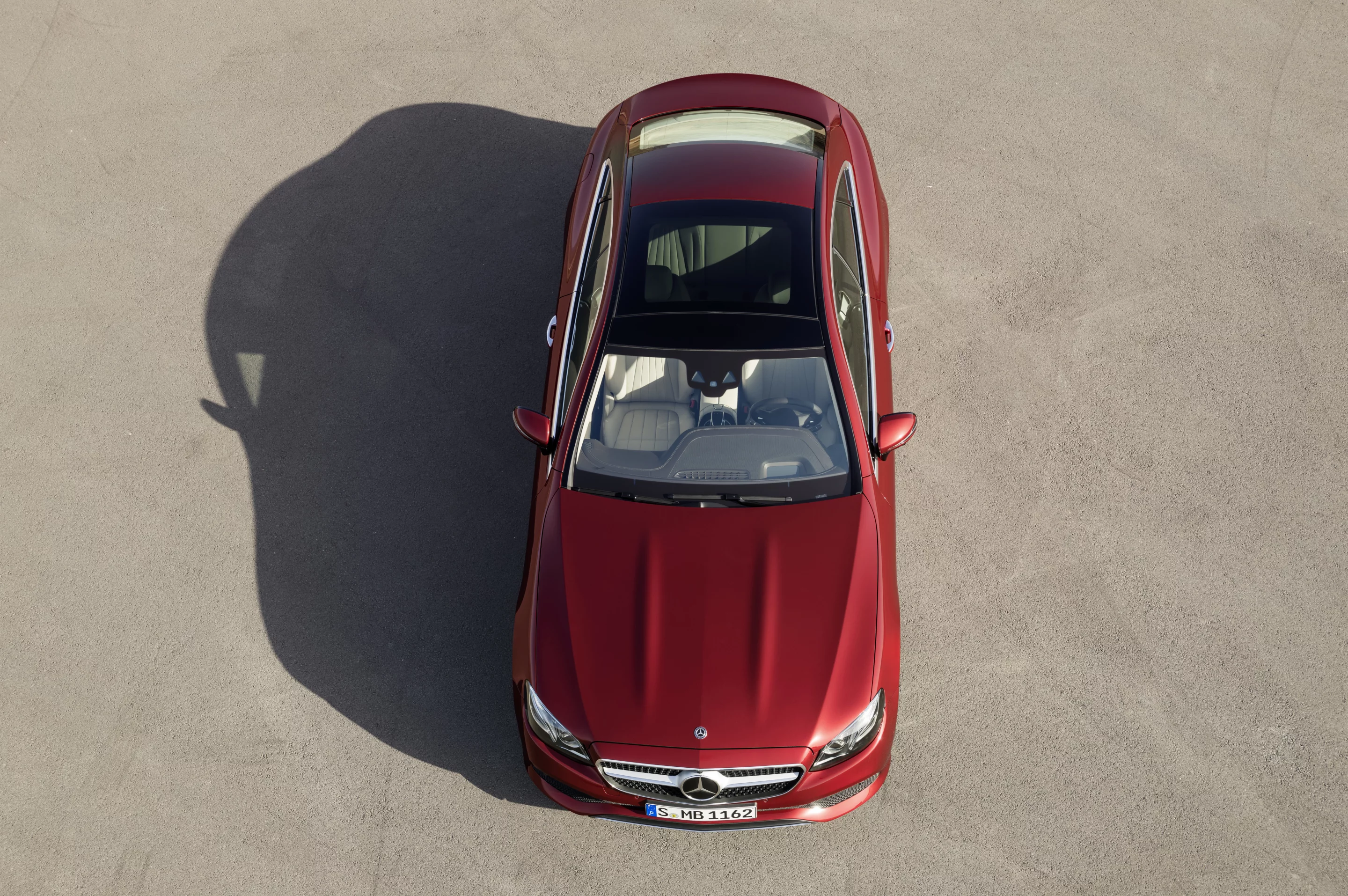 A bird's eye view of the new E-Class Coupe