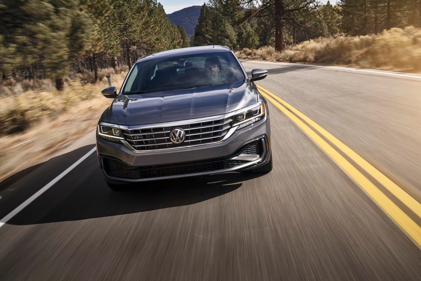 The 2020 Passat has standard LED headlights and taillamps