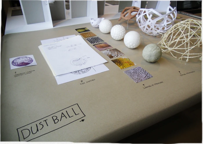 The Dustball concept on display