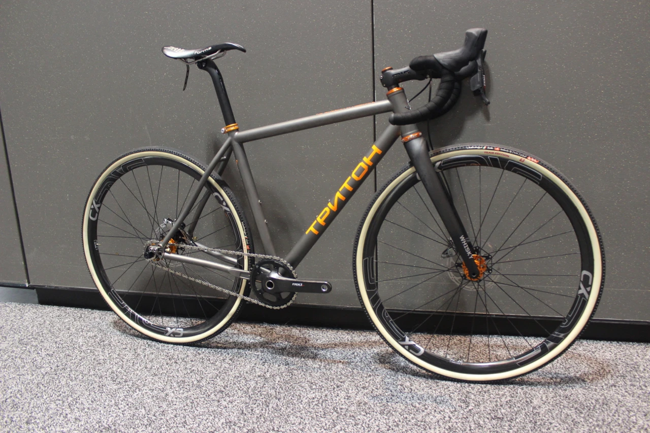 A titanium cross bike from Russia's Triton Bikes