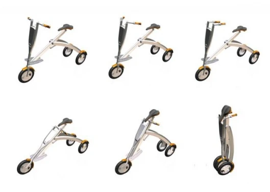 The RIDER folds to a lightweight 14kg wheelable and easily manageable commuting accessory