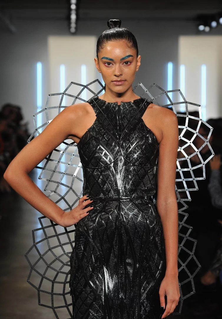 The Chromat Adrenaline Dress at Chromat's Spring/Summer 2016 runway show at MADE Fashion Week