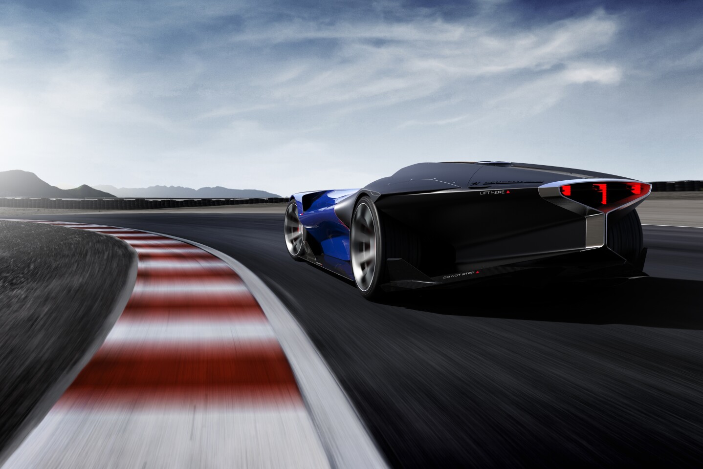 The three-element rear light is based on the style of some of Peugeot's road cars, albeit executed with a bit more flair