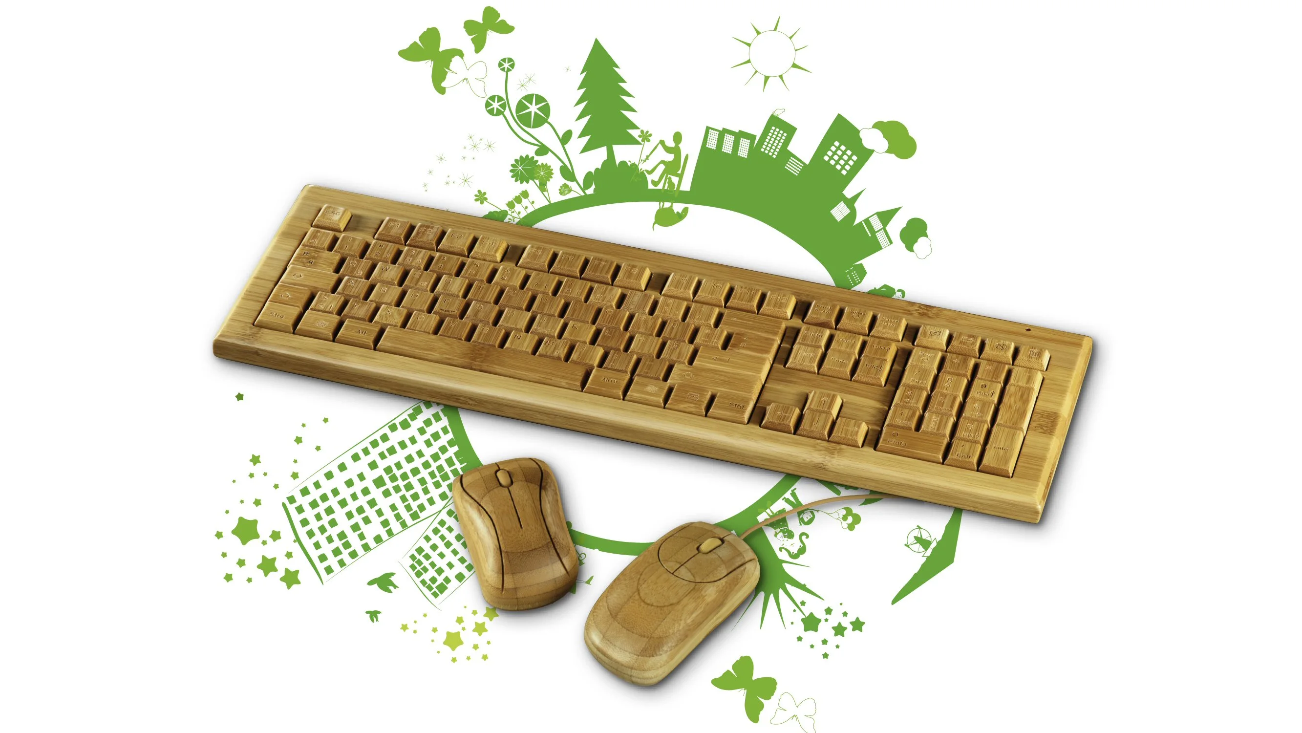 Accessory specialist Hama has added a new bamboo keyboard and mouse (both wired and wireless) to its EcoLine range