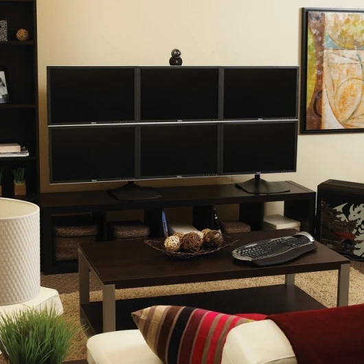 Eyefinity technology can power up to six better-than-high-definition displays from just one GPU
