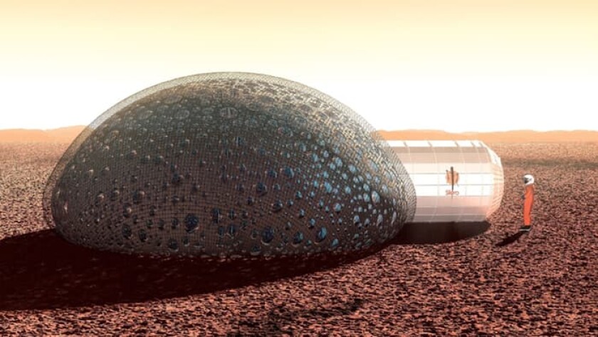 3D printed Mars shelter