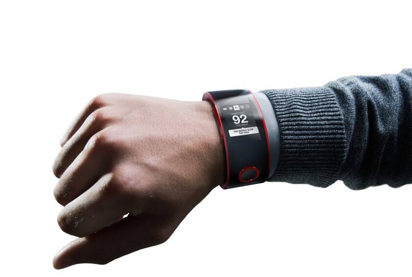 The Nismo Watch is also equipped with a heart rate monitor that tracks the wearer's pulse and compares it to their current speed