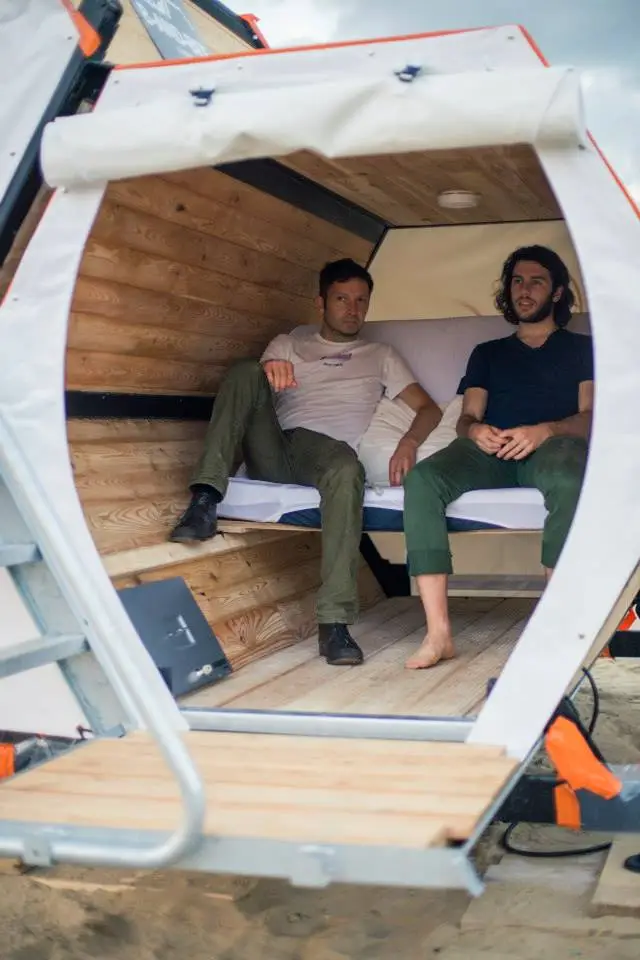 The bed converts into a seat (Photo: B-And-Bee)