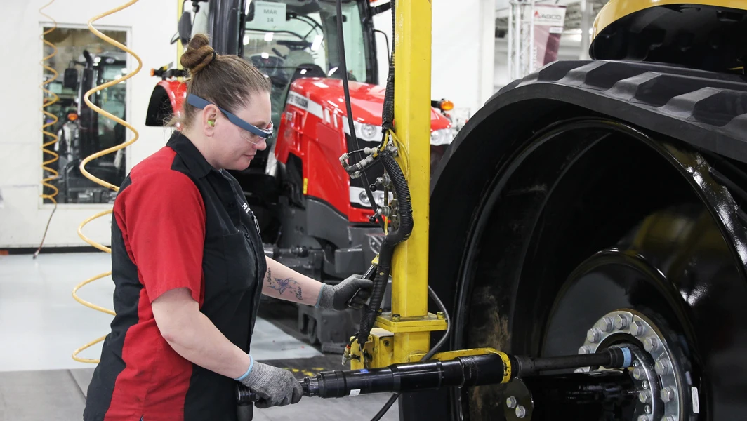 Glass being used at AGCO to speed up manufacturing processes