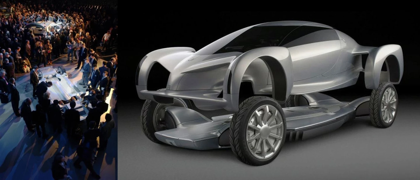 In 2002, General Motors (GM) showed its AUTOnomy concept, in which a skateboard-like fuel-cell chassis could be fitted with an array of bodies, ironically separating the chassis from the body once more, just as automobiles had traditionally been manufactured prior to WW2