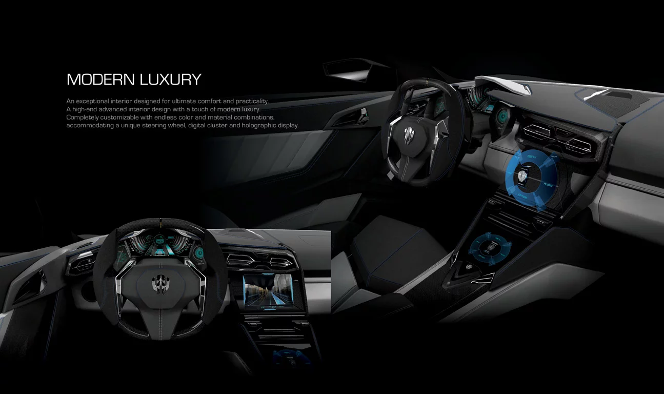 The Lykan Hypersport interior