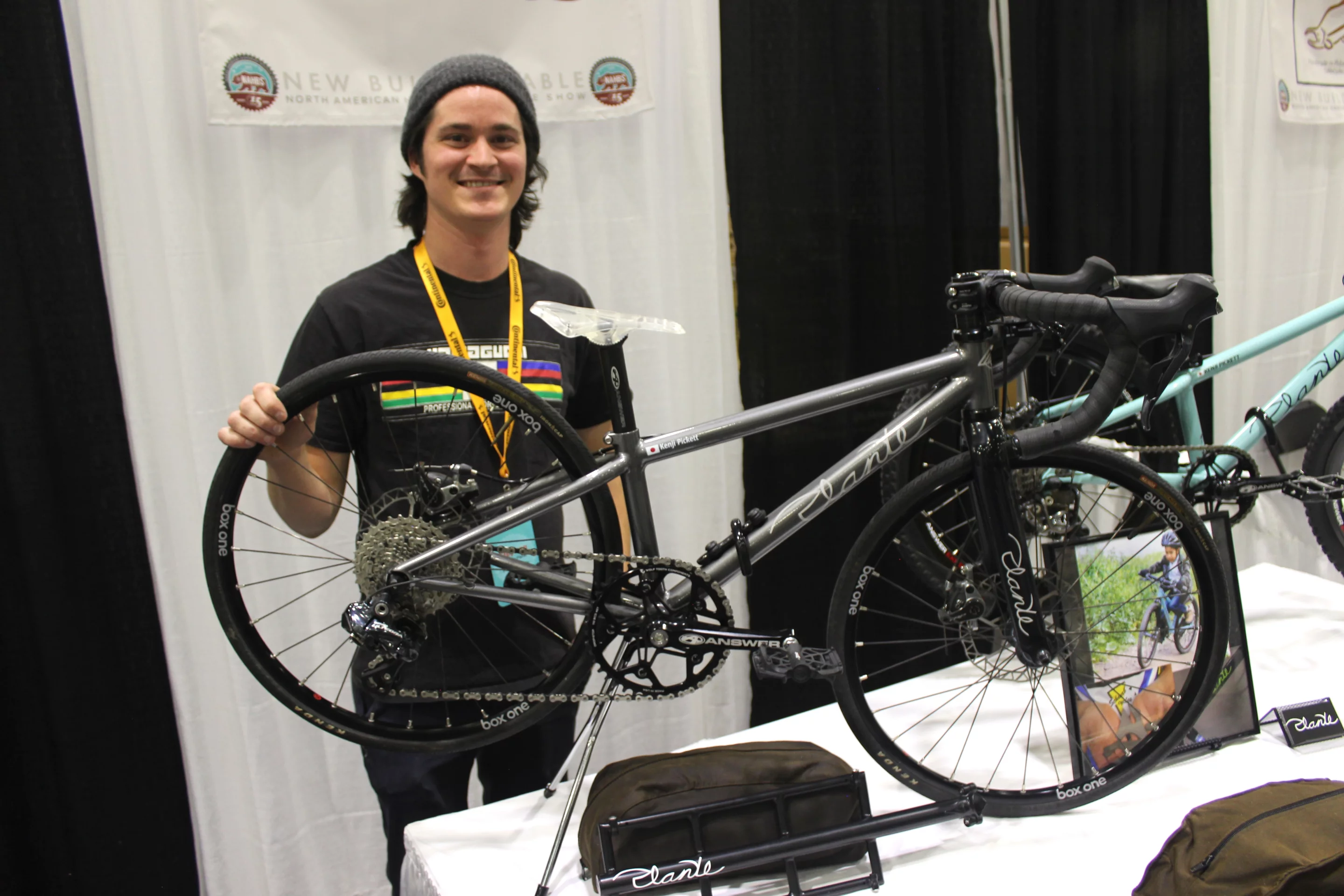 A child-size high-end road bike, built for a client by Plante Cycles