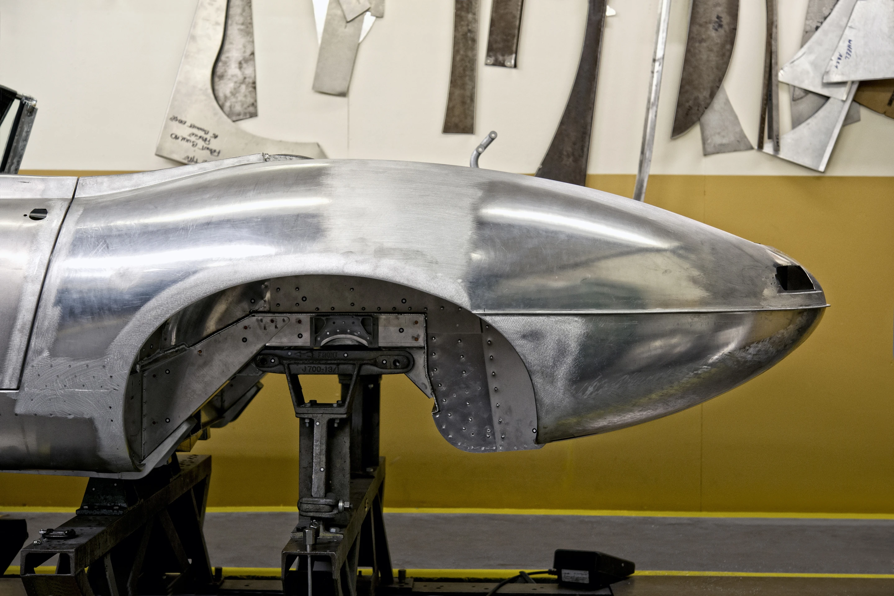 The Lightweight E-Type has an all-aluminum body