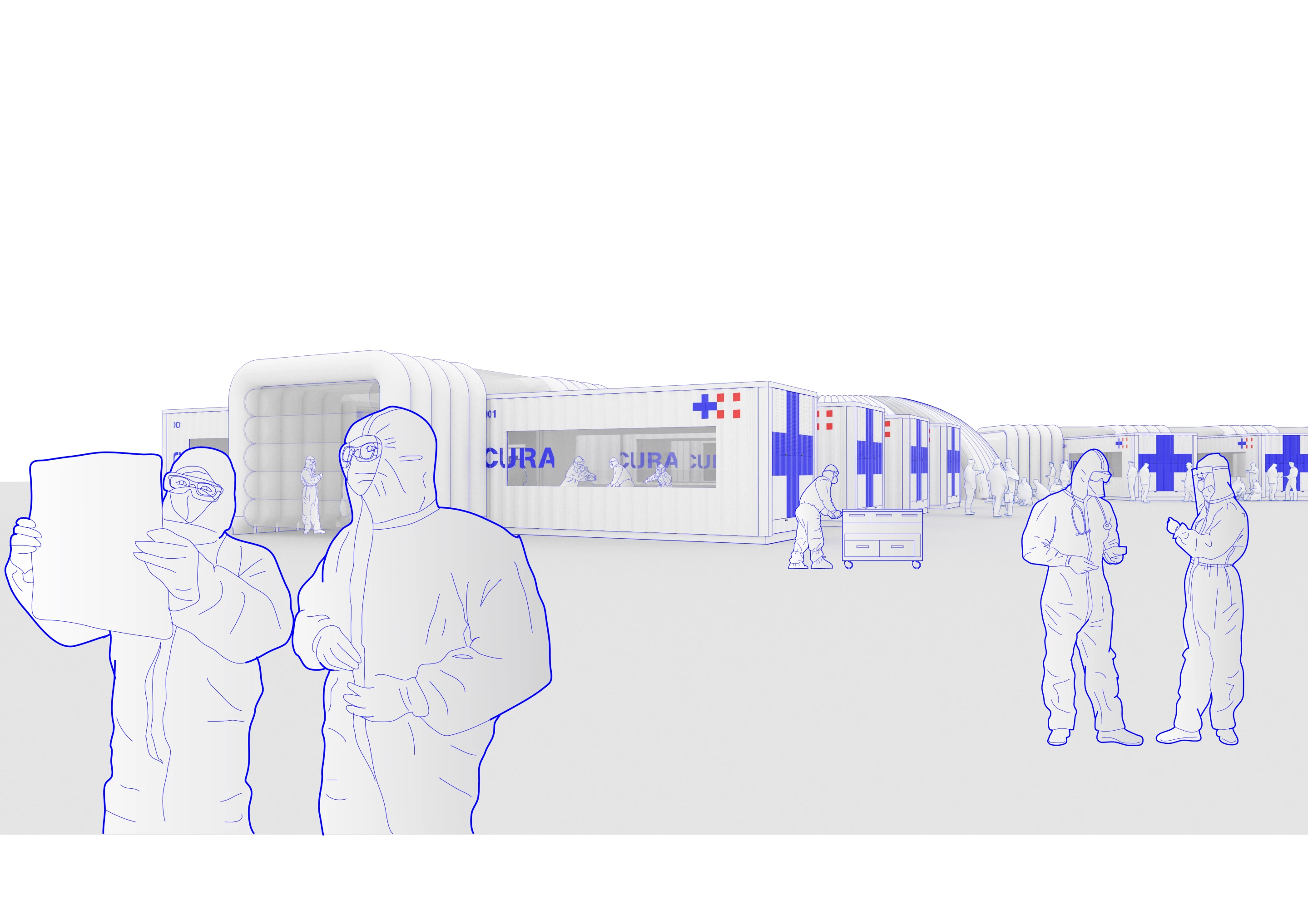 The CURA units will be joined onto larger inflatable structures