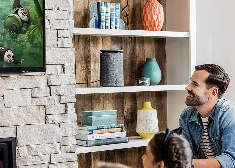 The design of the HP Pavilion Wave means it’s more at home on a shelf than tucked under a desk