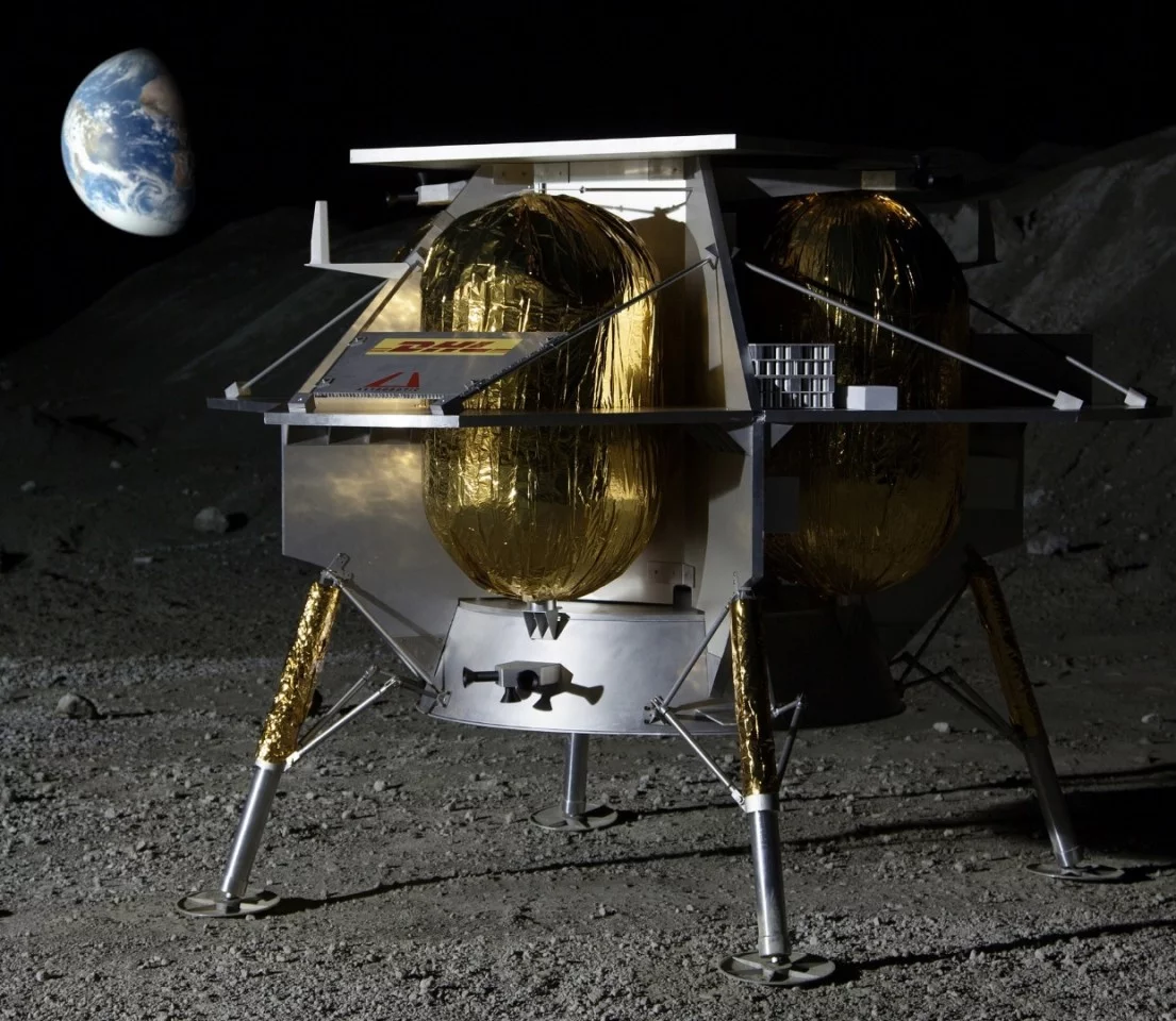 Artist's concept of the Peregrine lander
