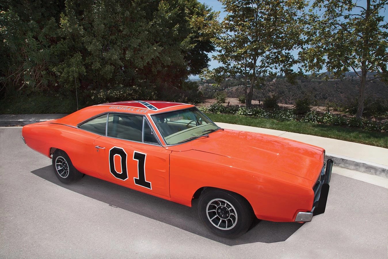 Few nero cars have been as consistently heroic as this pristine screen-used “General Lee” 1969 Dodge Charger (estimated $100,000 to $150,000) from the 1979-1985 CBS TV series 'The Dukes of Hazzard' which was destroyed more than 300 times on screen.