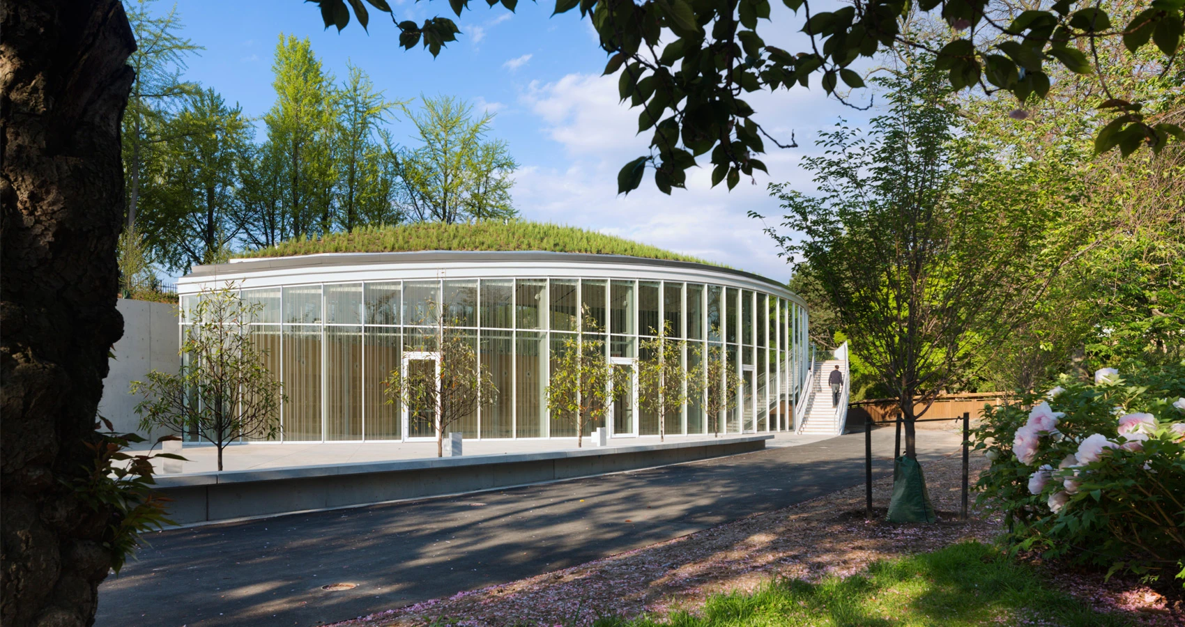The Visitor Center incorporates a 10,000 square foot (929 square meter) living roof