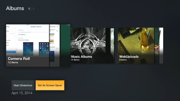 You can display your photos from Amazon Cloud Drive