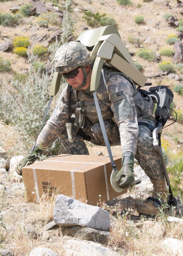 Power-assisted straps act as arms