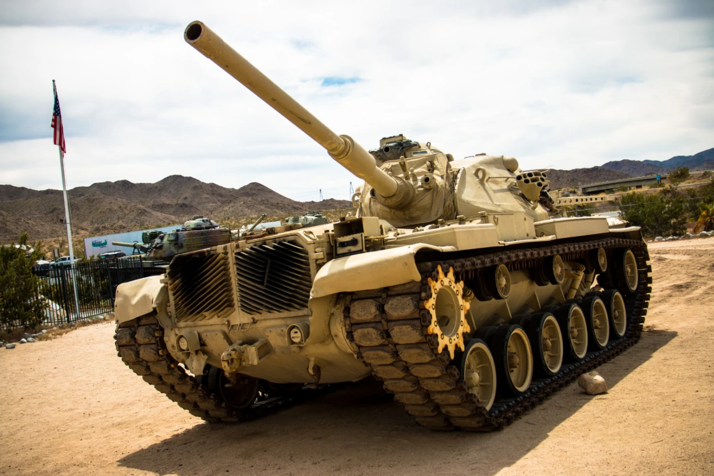 This M60 Patton Tank was proudly on display as a centerpiece. In fact, there were recent tracks on the ground as if it had just been moved there. I would have loved to see it driving around