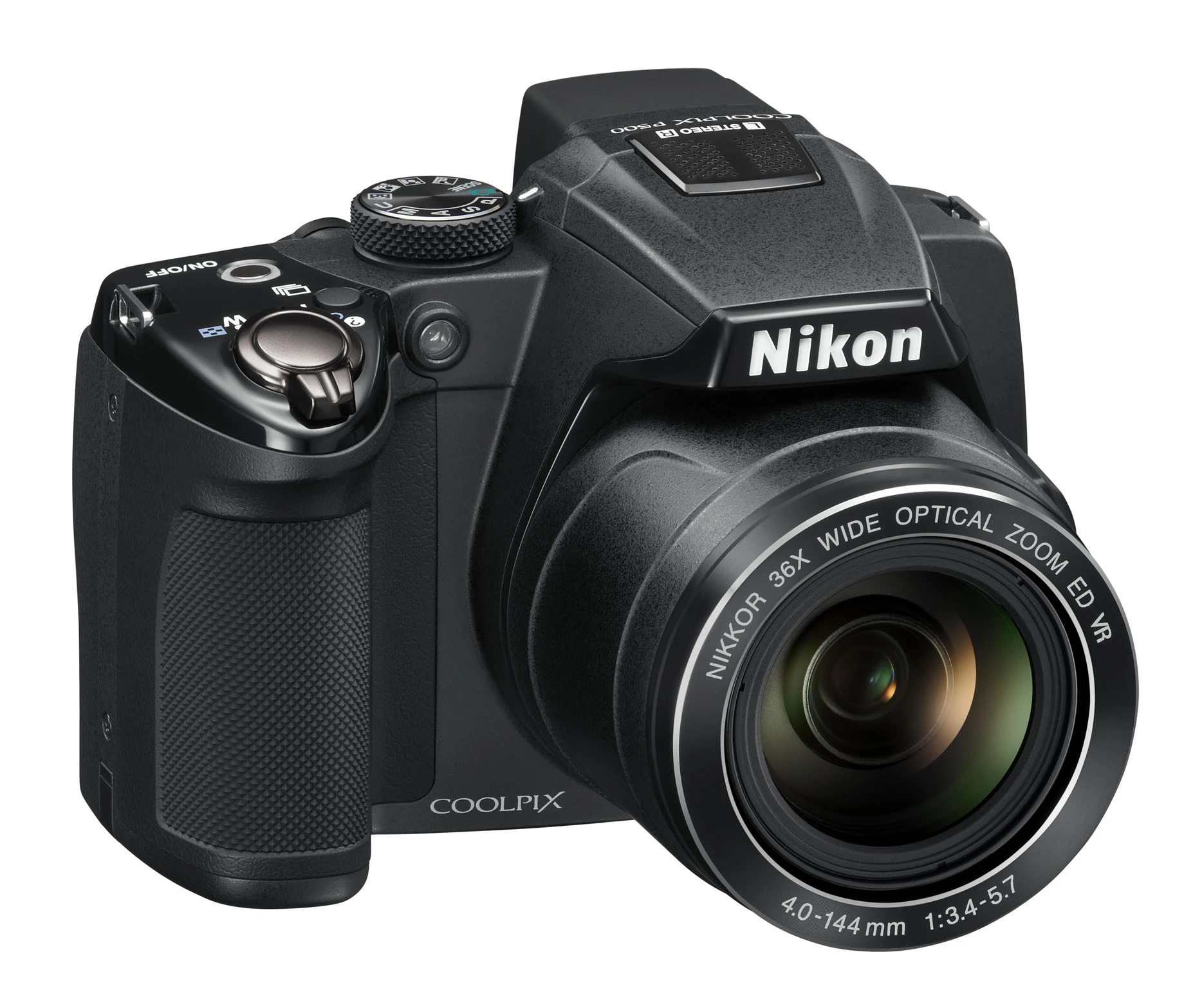 The P500 is capable of recording full 1080p, high definition movies with stereo sound