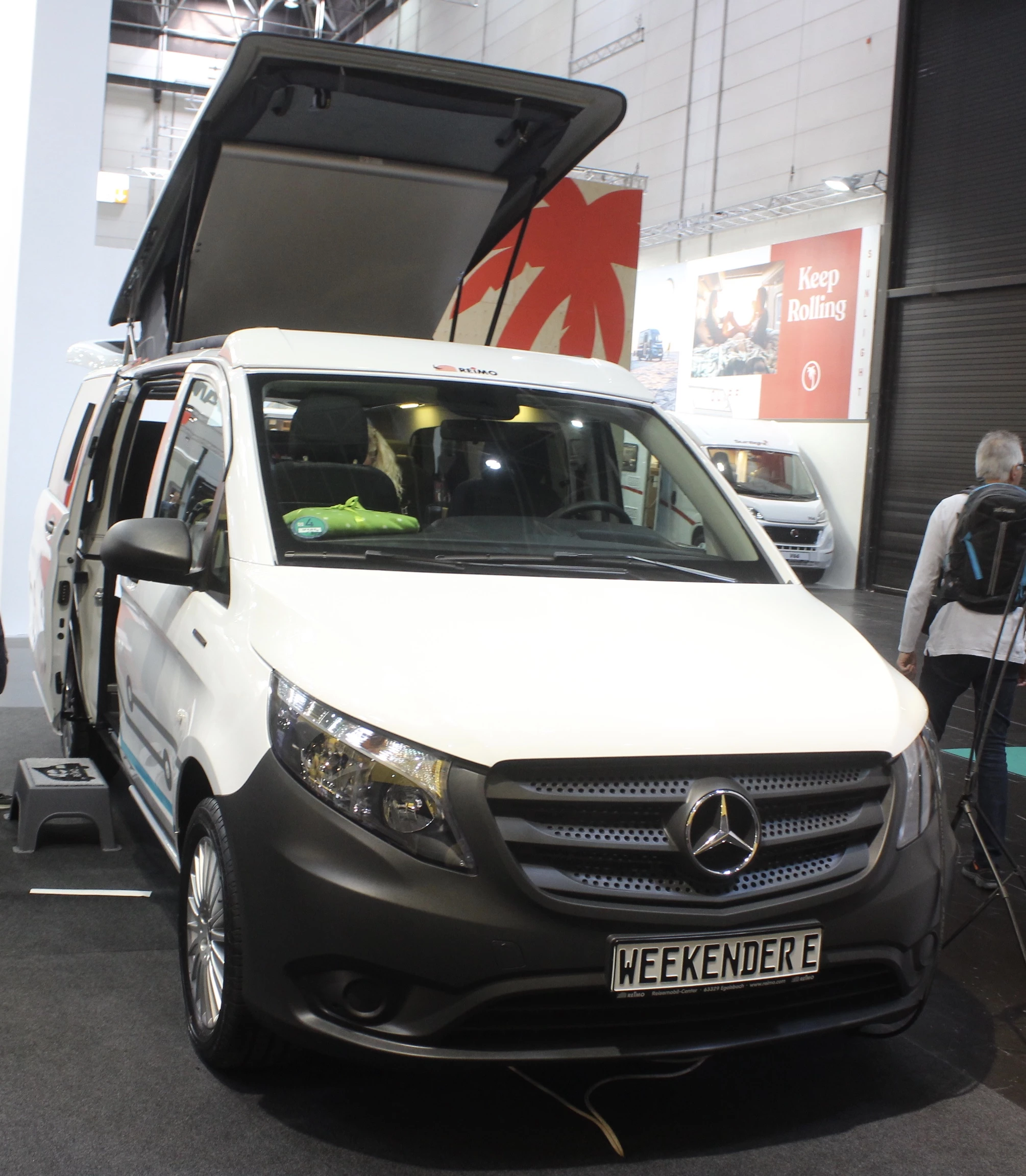 Reimo shows the Weekender E concept camper van at the 2019 Düsseldorf Caravan Salon