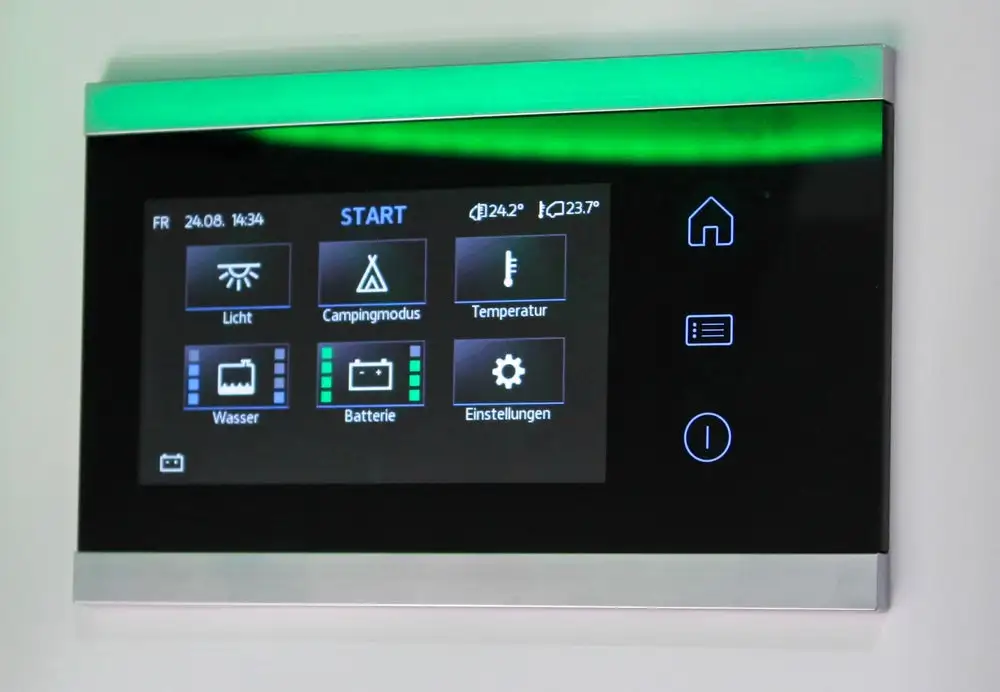 The Volkswagen Grand California includes a touchscreen command center of its own, but it's not quite as complete as the Sprinter Connected Home system from what we saw of it