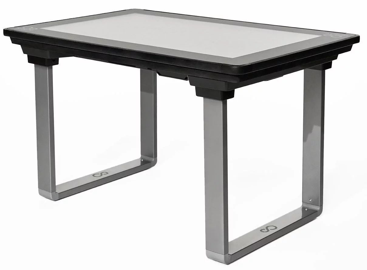 The Infinity Game Table measures 32 x 22 x 19.5 in (81.3 x 55.9 x 49.5 cm)