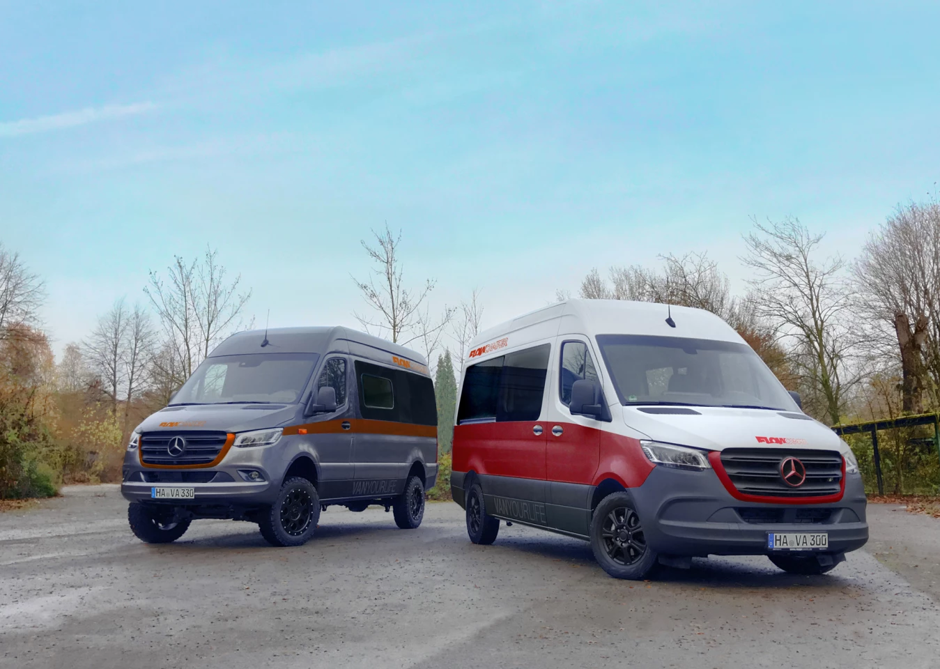 There are a number of different Flowcamper Max models, including both 592- and 690-cm versions