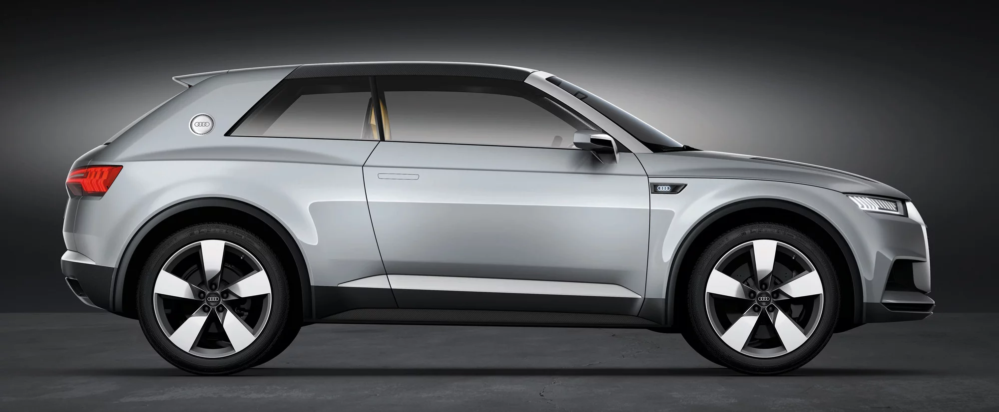 The Audi crosslane coupé concept side view
