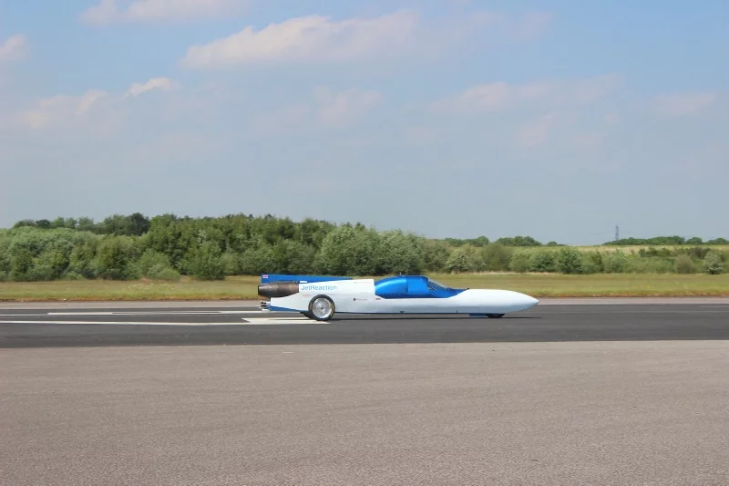 The Jet Reaction, looking more like a land torpedo than a motorcycle