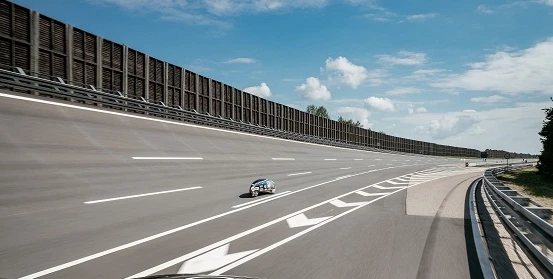 The team used Audi's test track for the record attempt