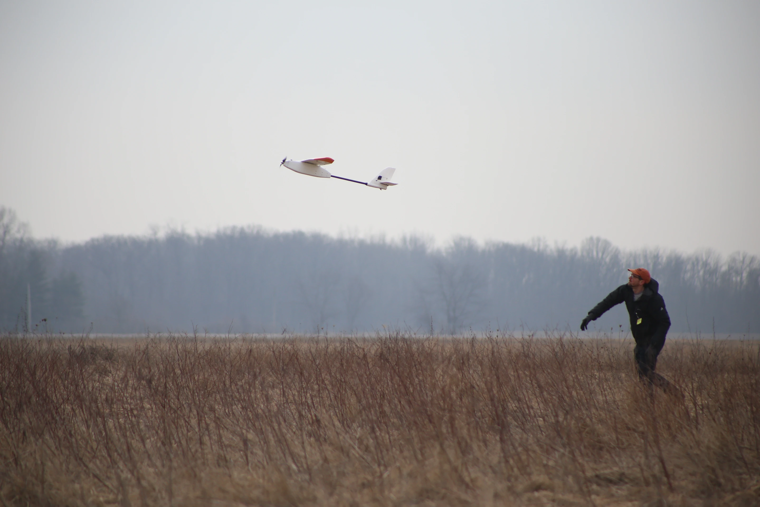 The experimental drone takes flight in Ohio