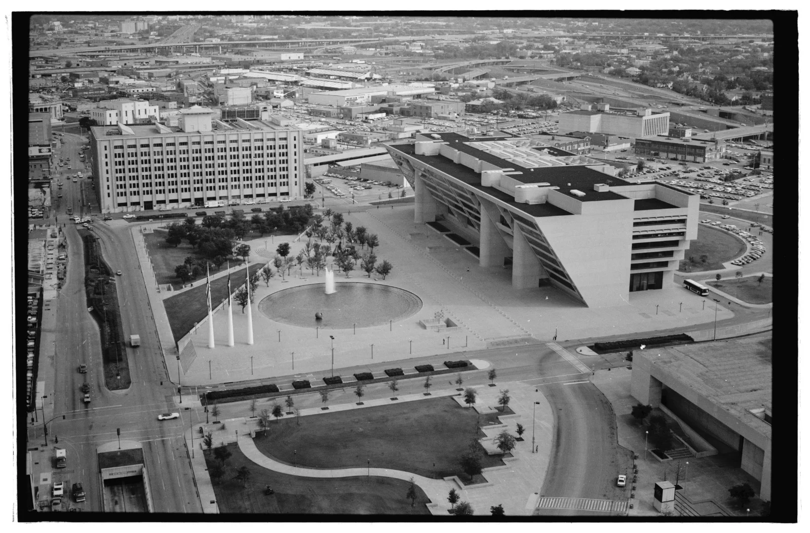 The Dallas City Hall was completed in 1978 and the inverted pyramid structure was designed to increase the size of the ground level public spaces. The building was also notoriously used in the classic 1980s film Robocop