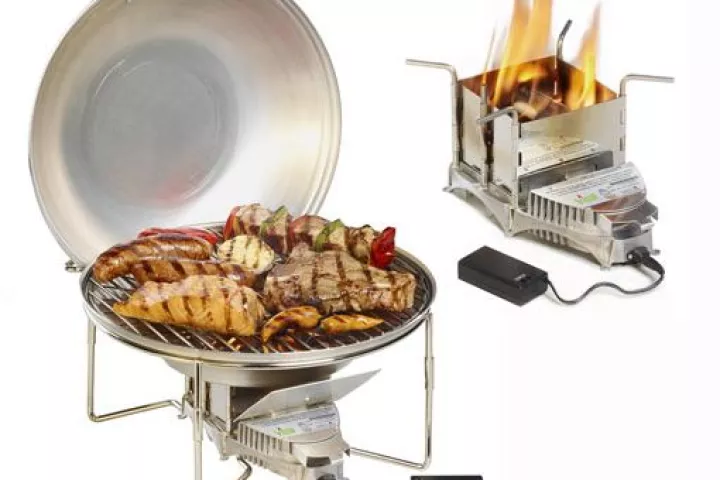 The VitalGrill Barbecue (left) and Stove