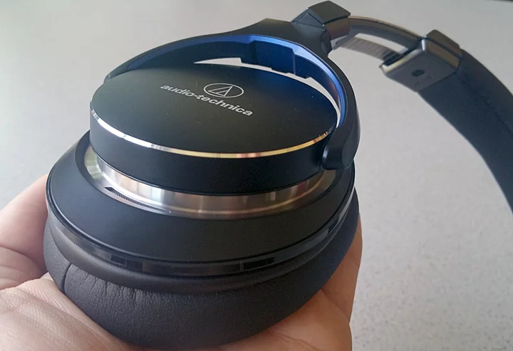 Audio-Technica's ATH-MSR7 headphones ear cup bottom view