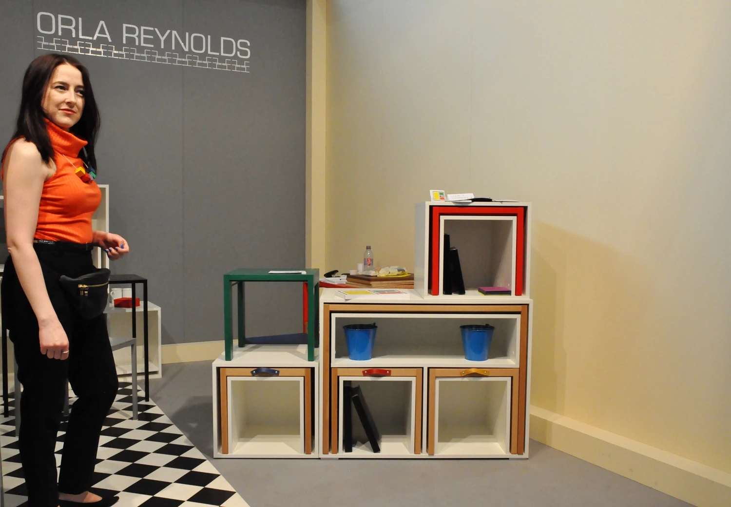 Asmaller unit once again features a larger table and five stools