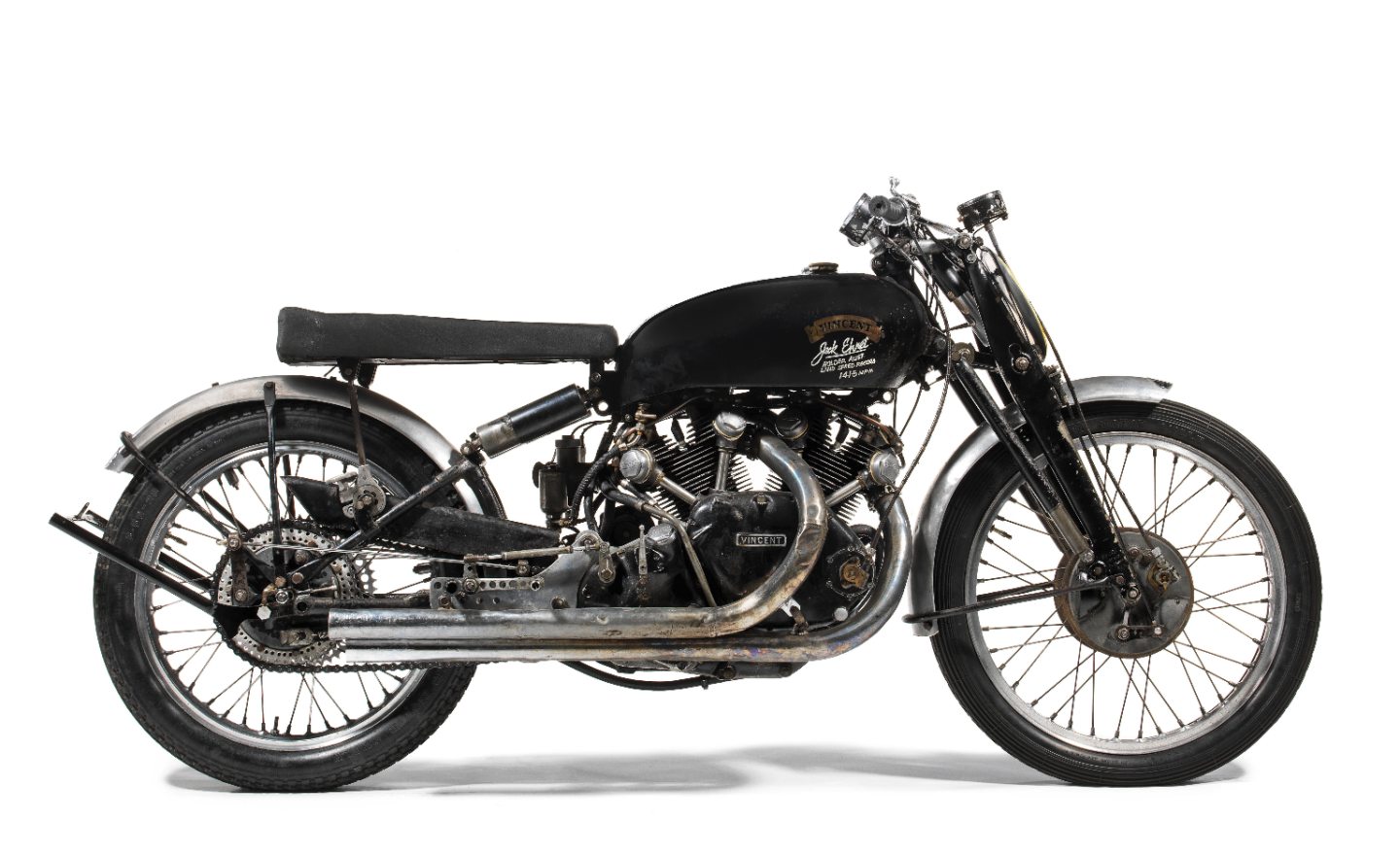 We covered this 1951 Vincent 998cc Black Lightning in a separate article as it fetched $929,000 is now the world record holder: the most expensive motorcycle ever sold at auction. There are no doubt a handful of motorcycles that have fetched more money in private sales, but this is the most money that has ever changed hands that can be publicly verified - we use the same auction basis for all of our "most expensive" lists.